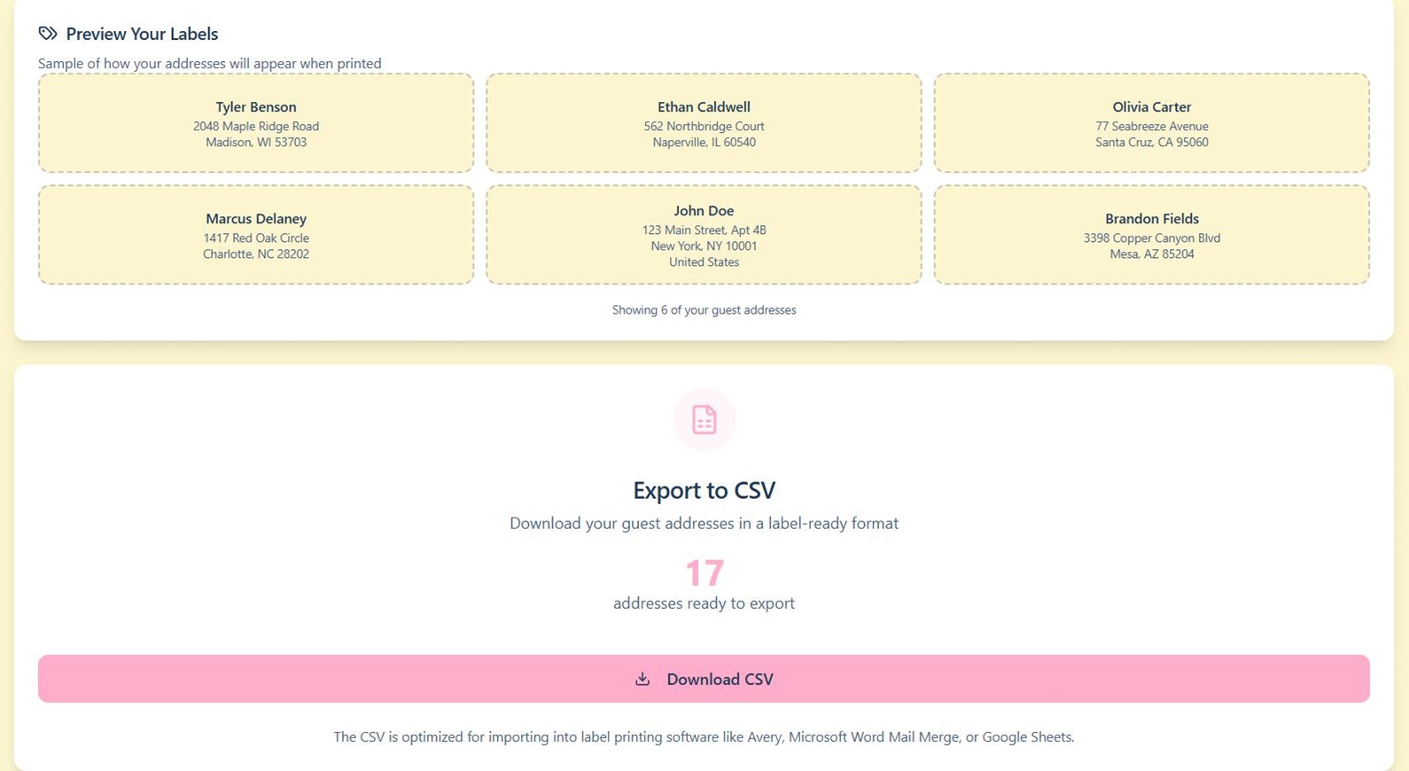 Publish and share your checklists with unique links